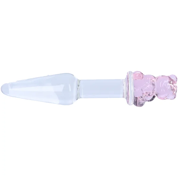Tapered Teddy Bear Glass Anal Plug — image 2 of 3