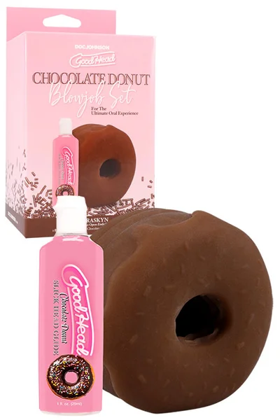 Doc Johnson GoodHead 3 Piece Chocolate Donut Blowjob Set — image 11 of 20