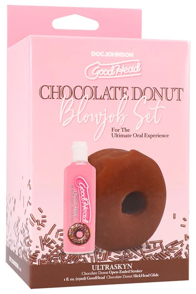 Doc Johnson GoodHead 3 Piece Chocolate Donut Blowjob Set — image 5 of 20