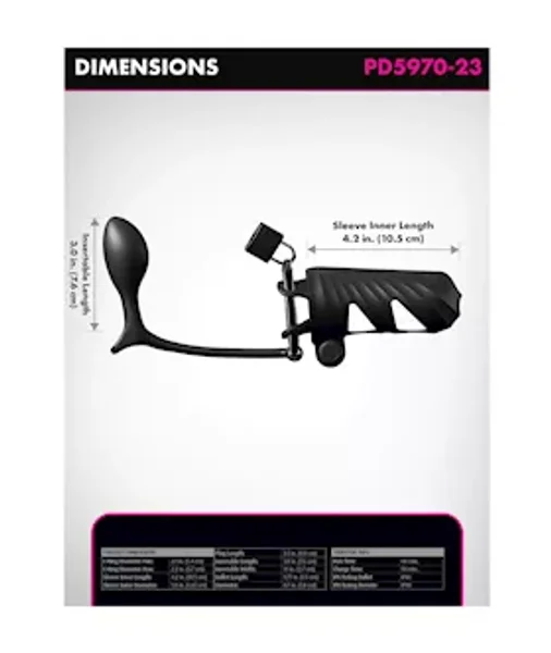Fantasy C-ringz Remote-controlled Vibrating Cock Blocker With Ass-gasm Plug — image 4 of 8