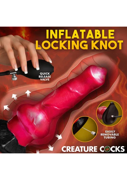 Creature Cocks - Hell Hound Inflatable Silicone Dildo — image 3 of 6