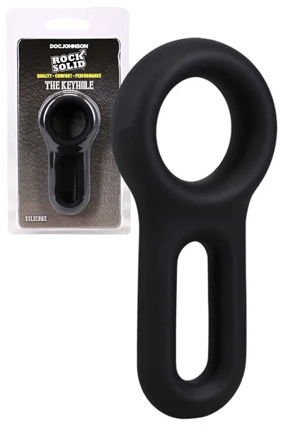Doc Johnson Rock Solid The Keyhole Silicone Cock Ring — image 9 of 12