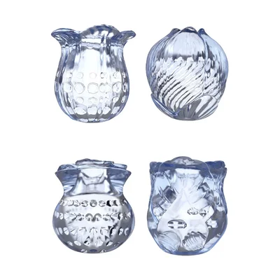 adam and eve tip teazers 4 pack transparent masturbators