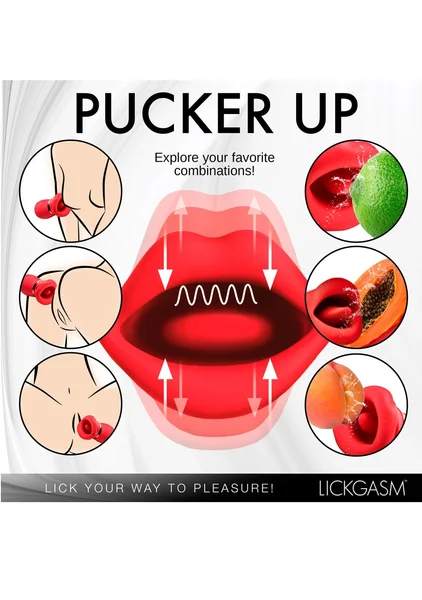 Lickgasm Kiss Me More Kissing, Sucking, and Vibrating Clitoral Stimulator — image 4 of 8
