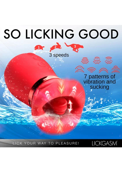 Lickgasm Kiss Me More Kissing, Sucking, and Vibrating Clitoral Stimulator — image 3 of 8