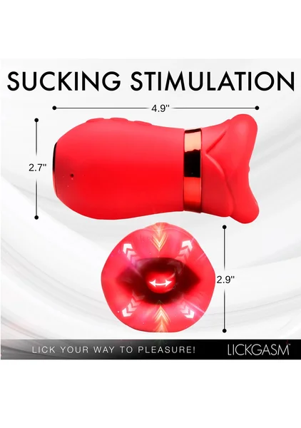 Lickgasm Kiss Me More Kissing, Sucking, and Vibrating Clitoral Stimulator — image 6 of 8