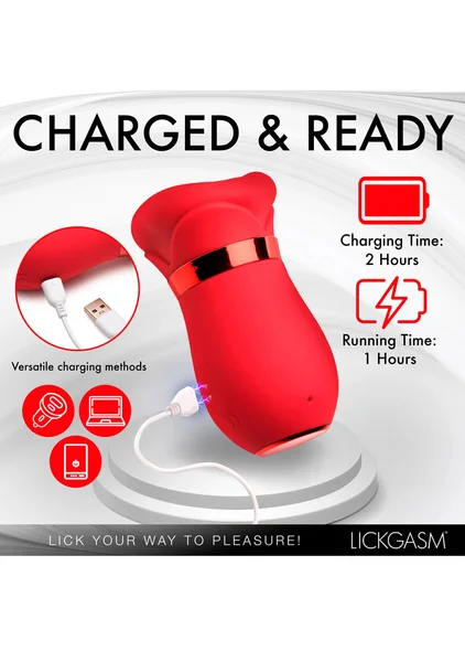 Lickgasm Kiss Me More Kissing, Sucking, and Vibrating Clitoral Stimulator — image 5 of 8