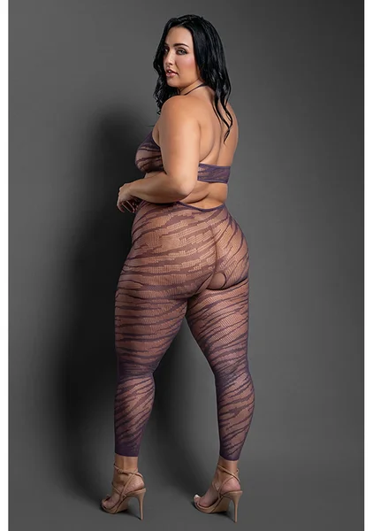 Set Me Free Footless Open Crotch Bodystocking - Queen Size — image 2 of 3