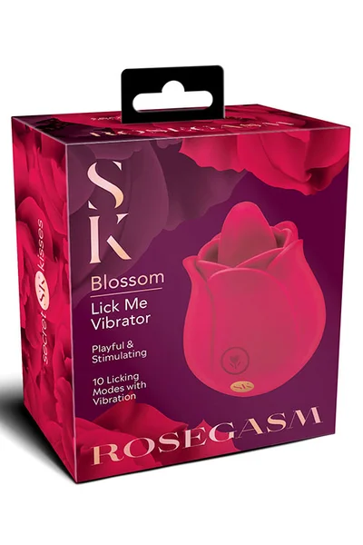 Secret Kisses Rosegasm Blossom Lick Me 2.1" Clitoral Stimulator With Flicking Tongue — image 12 of 12