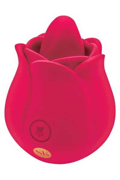 Secret Kisses Rosegasm Blossom Lick Me 2.1" Clitoral Stimulator With Flicking Tongue — image 3 of 4