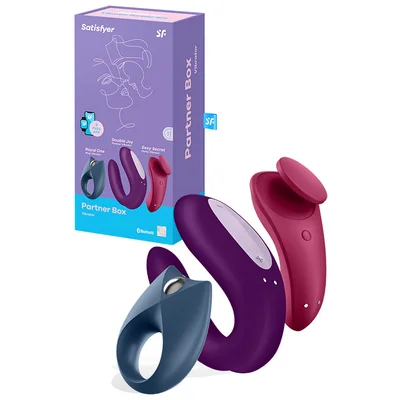 satisfyer partner box 3 app compatible royal one vibrating couples ring sexy secret panty vibe double joy couples vibrator