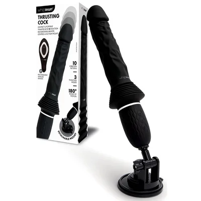 whipsmart 118 thrusting sex machine with realistic dildo hands free suction mount