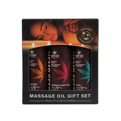 summer 2024 hemp seed massage oil gift set