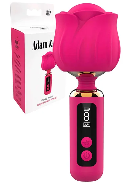 Adam and Eve Rizzy Rose 5" Digital Mini Wand Vibrator — image 7 of 18
