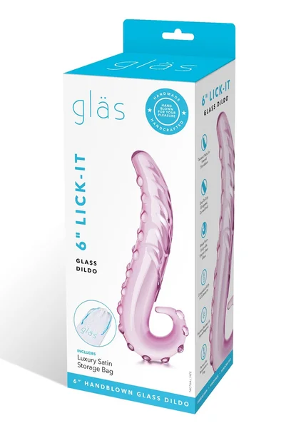 6" Lick-It Glass Tentacle Dildo — image 7 of 25