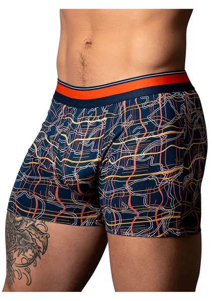 Soo Cumfy Navy Marble Boxer Brief — image 3 of 6