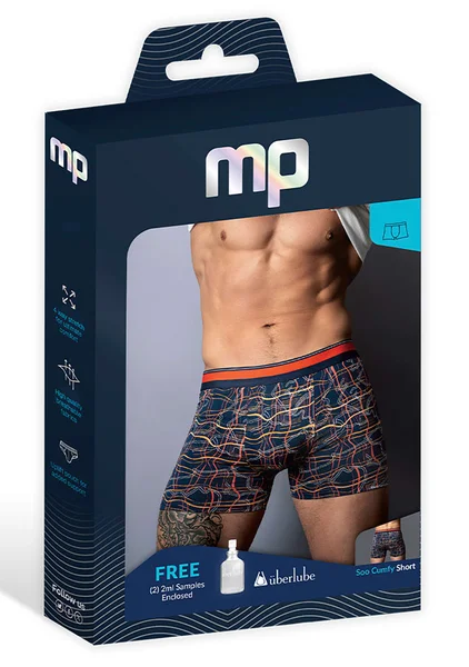 Soo Cumfy Navy Marble Boxer Brief — image 6 of 6