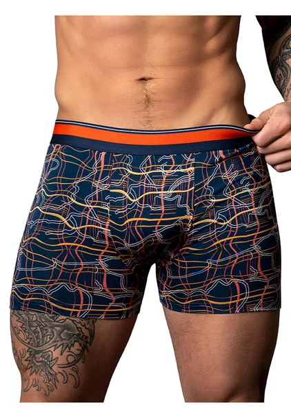 Soo Cumfy Navy Marble Boxer Brief — image 4 of 6