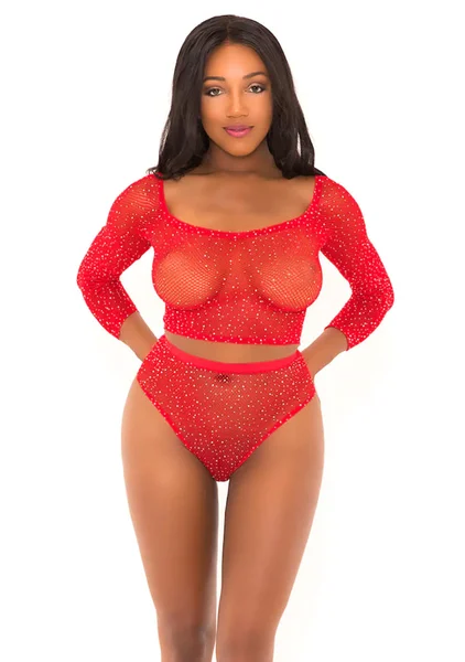 Duo Net Keyhole Bra Set — image 10 of 21