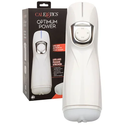 calexotics optimum power life like pulsar 10 vibrating masturbator with suction