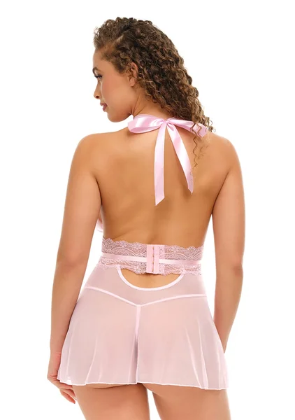Mesh Plunge Babydoll — image 4 of 4