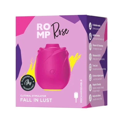 romp rose 20 rechargeable silicone air clitoral stimulator