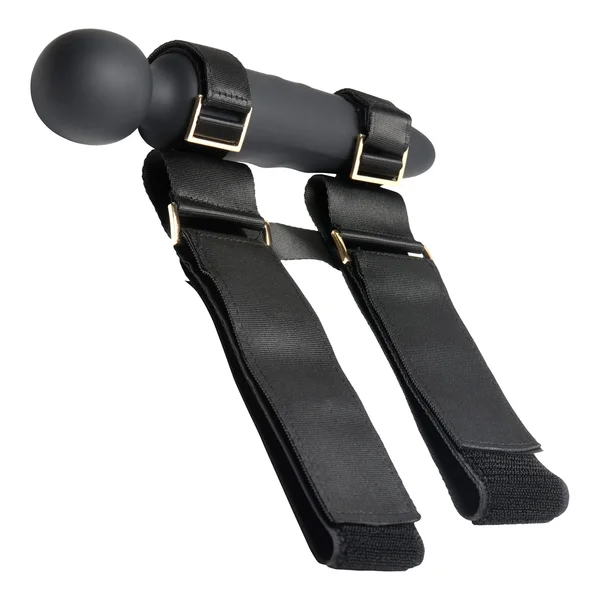 Master Series Thunderstick Thigh Strap Rechargeable Vibrating Wand with Harness — image 3 of 10