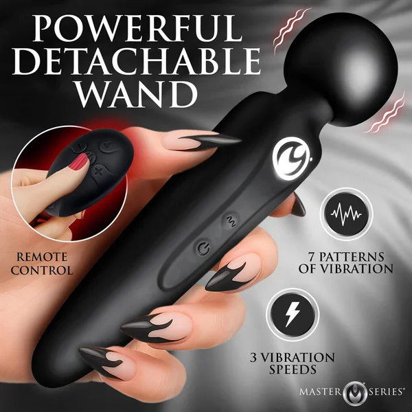 Master Series Thunderstick Thigh Strap Rechargeable Vibrating Wand with Harness — image 7 of 10
