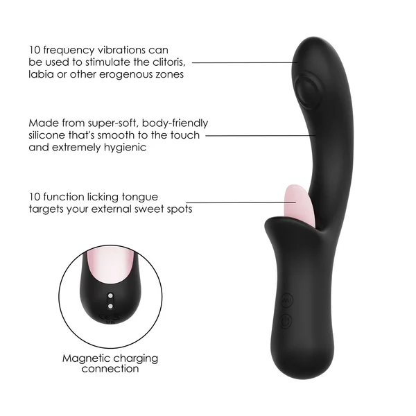 Thumping & Licking Silicone Rabbit - Hits That G-spot While Giving You Oral! — image 9 of 14