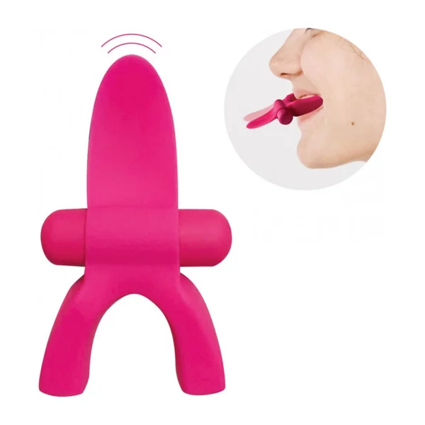 Silicone Tongue Vibrator with Mouthguard — image 2 of 2