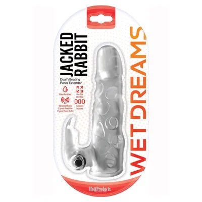 wet dreams jacked rabbit vibrating penis extender