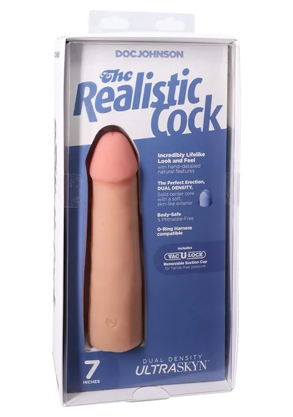 7 Inch Realistic Cock Ultraskyn Dildo — image 10 of 20