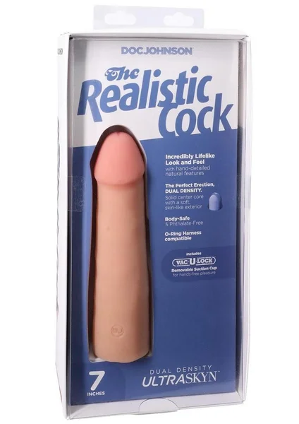 7 Inch Realistic Cock Ultraskyn Dildo — image 5 of 20