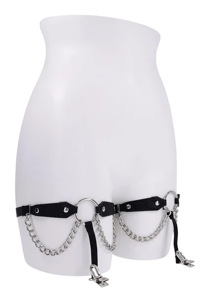 Sex and Mischief Chain Lace Garters — image 2 of 5