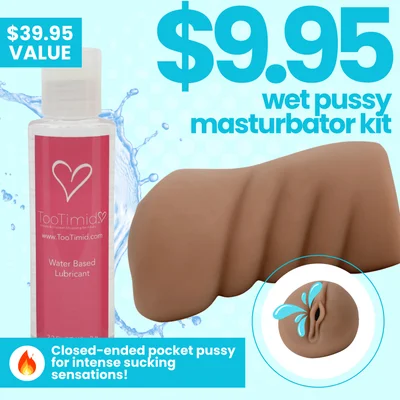 wet pussy masturbator kit no more boring handjobs
