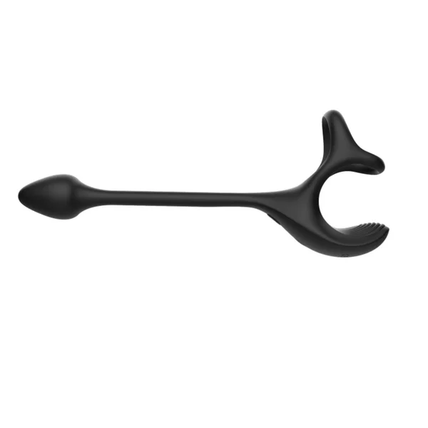 Triple Stimulating Vibrating Silicone Cock Ring with Remote - Penis, Scrotum, and Anal Vibes! — image 12 of 14