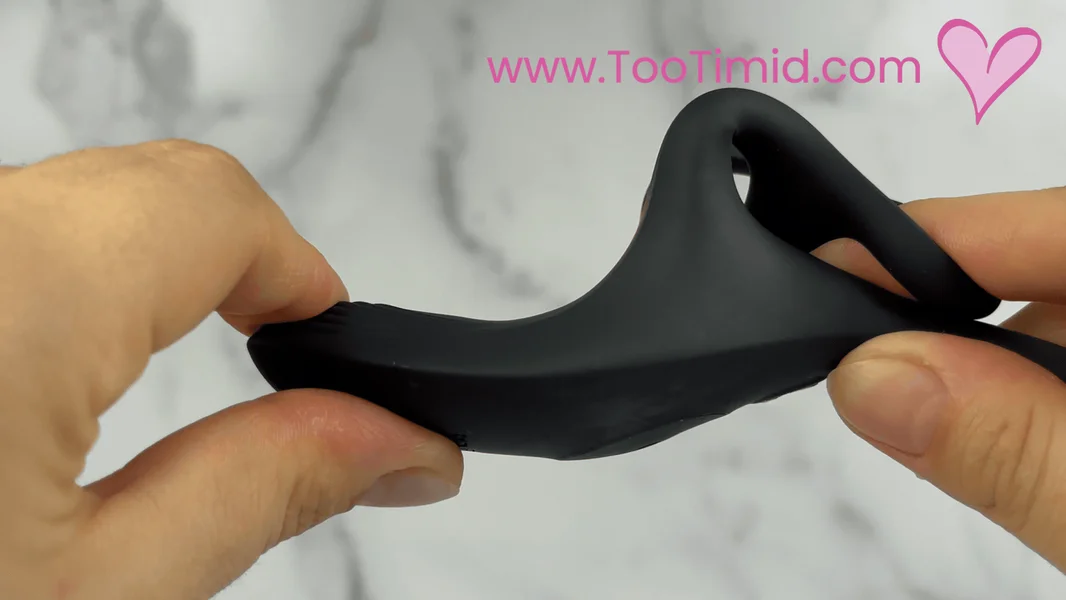 Triple Stimulating Vibrating Silicone Cock Ring with Remote - Penis, Scrotum, and Anal Vibes! — image 4 of 14