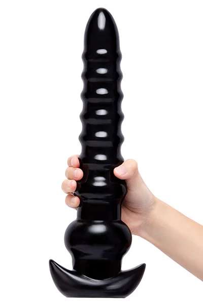 Size Up 13" Ribbed Textured Titan Butt Plug — image 4 of 15