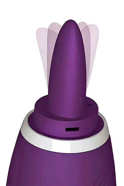 Adam and Eve The Femmina 10.3" Dual-Ended Tongue & Suction Clitoral Stimulator — image 3 of 6