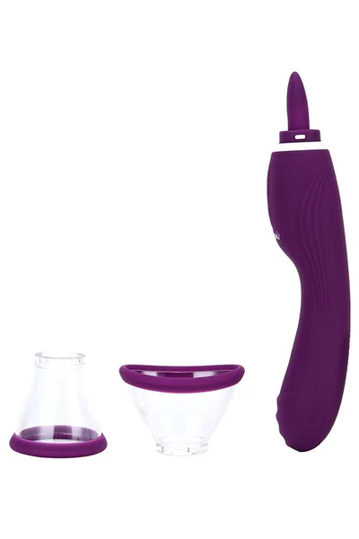 Adam and Eve The Femmina 10.3" Dual-Ended Tongue & Suction Clitoral Stimulator — image 2 of 6