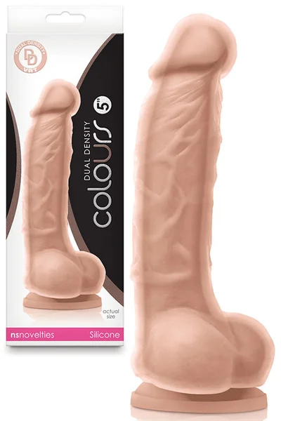 nsnovelties Colours Dual Density 6.8" Realistic Dildo With Balls — image 4 of 9