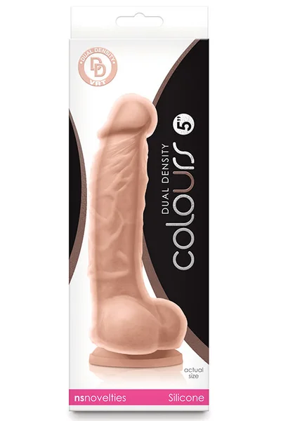 nsnovelties Colours Dual Density 6.8" Realistic Dildo With Balls — image 9 of 9
