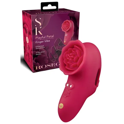 secret kisses rosegasm playful petal 35 finger vibrator