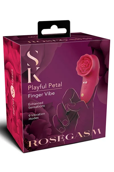 Secret Kisses Rosegasm Playful Petal 3.5" Finger Vibrator — image 5 of 5