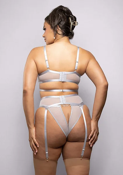 Diamond Bra, Garter Belt and Panty - Plus Size — image 2 of 2