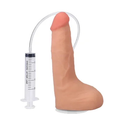 the realistic cock squirting cock with removable vac u lock suction cup ultraskyn 95 with balls