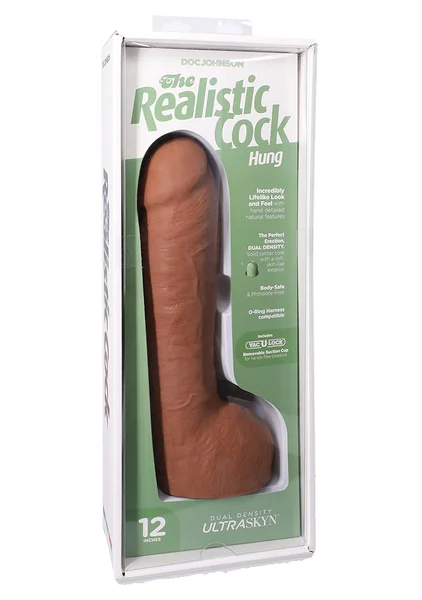 The Realistic Cock - Hung with Removable Vac-U-Lock Suction Cup - ULTRASKYN - 12" (with Balls) — image 8 of 16