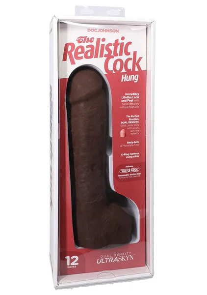 The Realistic Cock - Hung with Removable Vac-U-Lock Suction Cup - ULTRASKYN - 12" (with Balls) — image 12 of 16