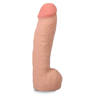 the realistic cock hung with removable vac u lock suction cup ultraskyn 12 with balls
