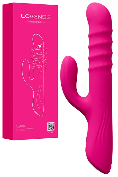 Lovense Velvo 9.7" App Controlled Rotating & Rolling Rabbit Vibrator — image 13 of 18